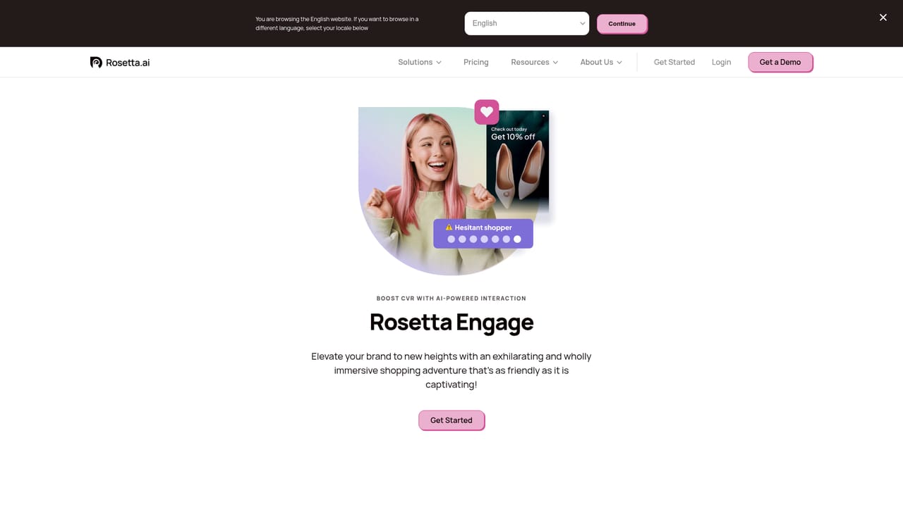 Rosetta — Deploy recommendation widgets on site