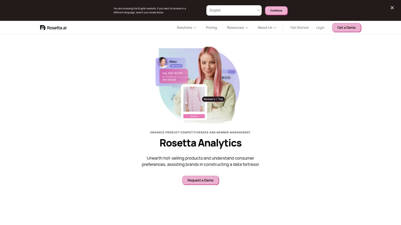 Rosetta — Review preference and product analytics
