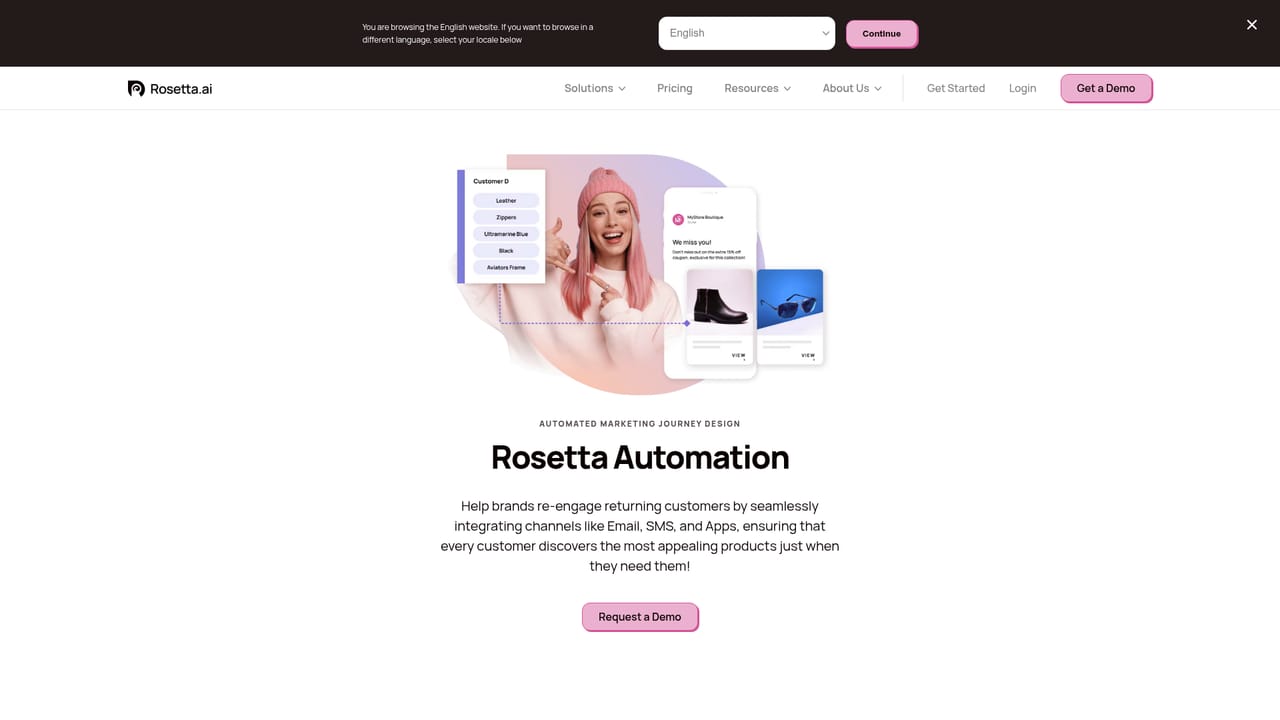Rosetta — Set retargeting across email, SMS and LINE