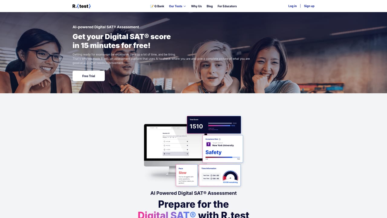 R.test — Review the format for your exam