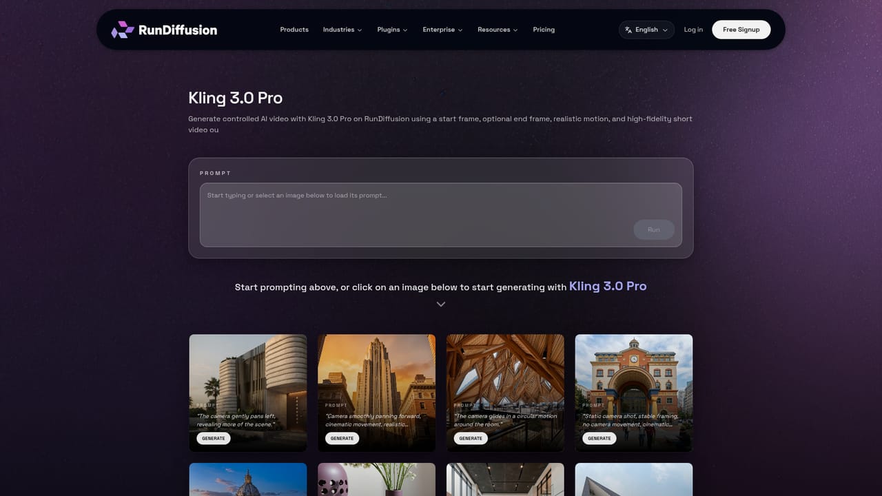 RunDiffusion — Extend into video