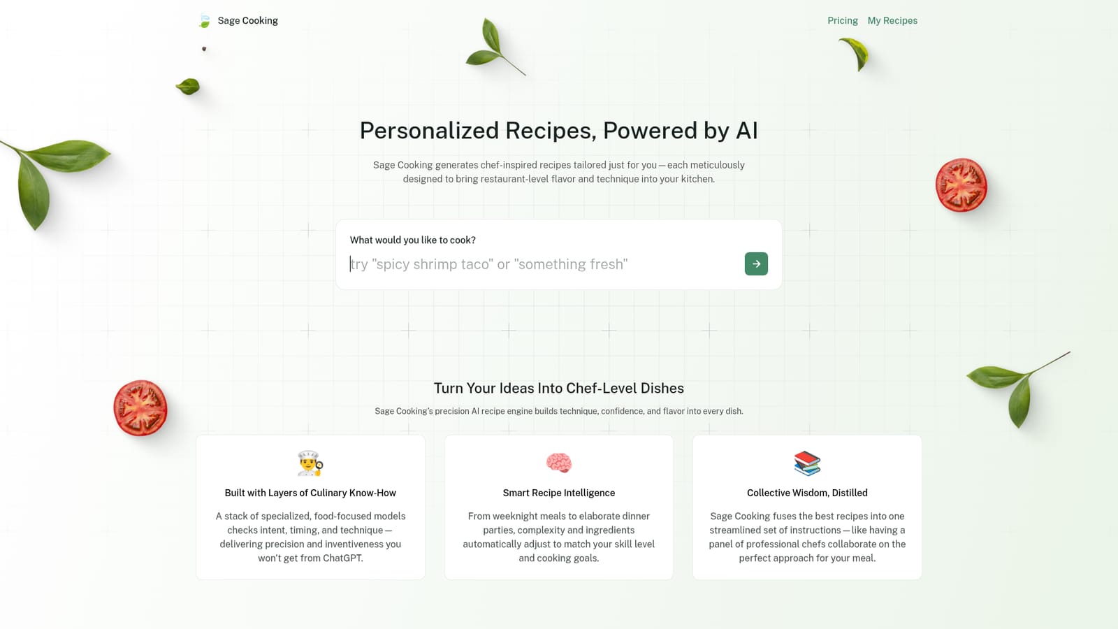 Sage Cooking — Open the generator