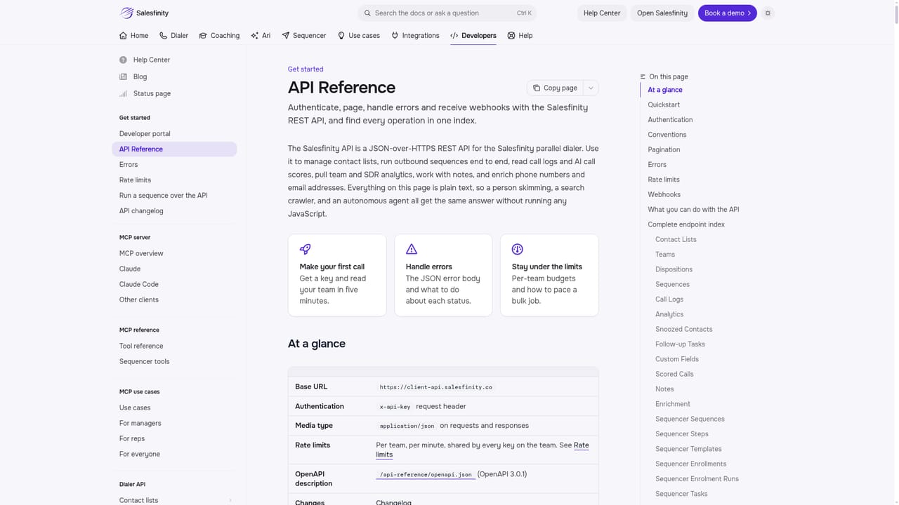 Salesfinity — Wire up reporting and automation