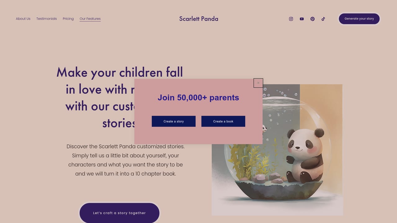 Scarlettpanda — Browse sample stories for inspiration