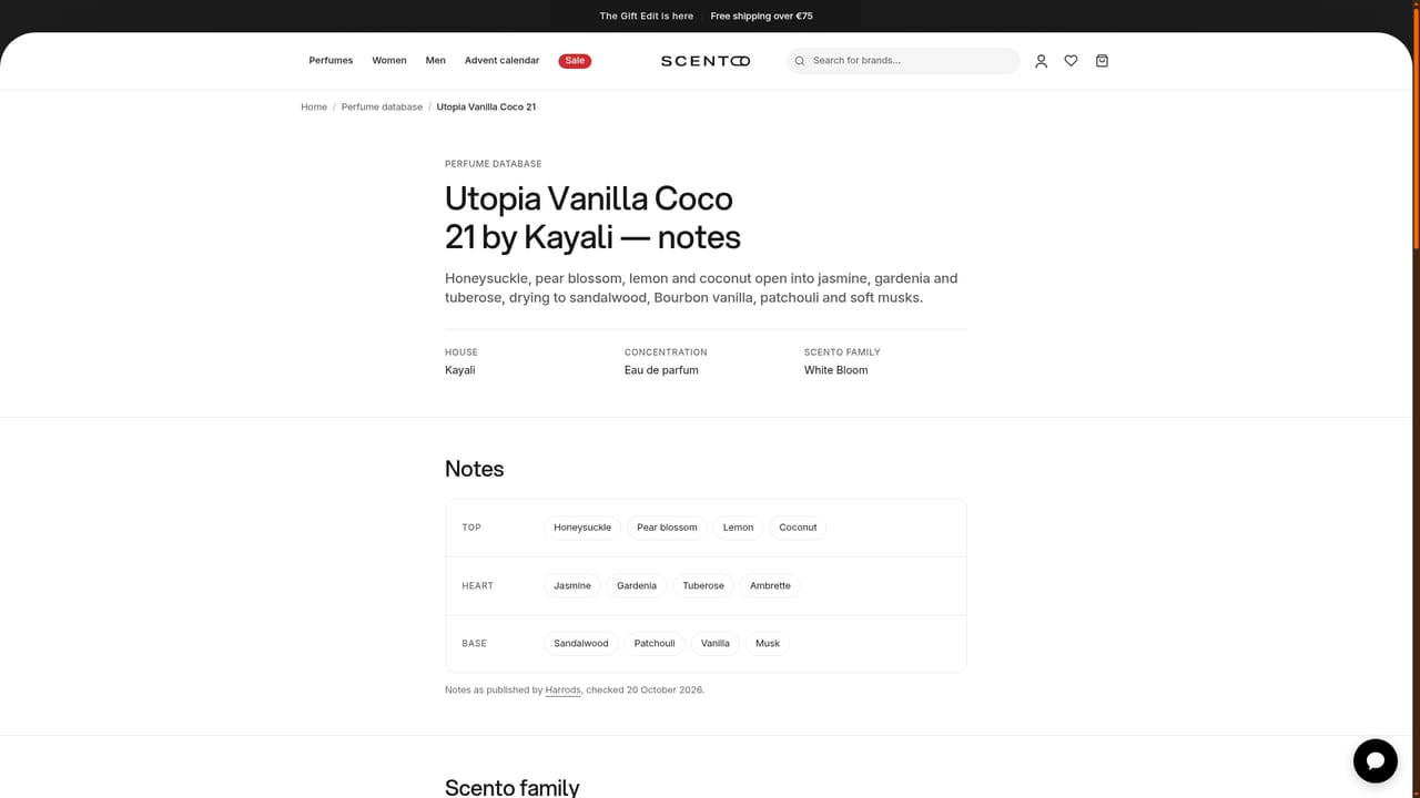 Scento MCP — Browse the underlying database