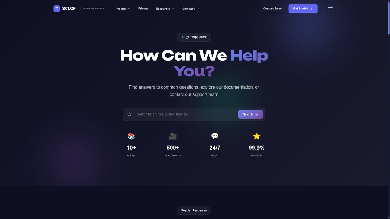 sclof — Check help or contact the team