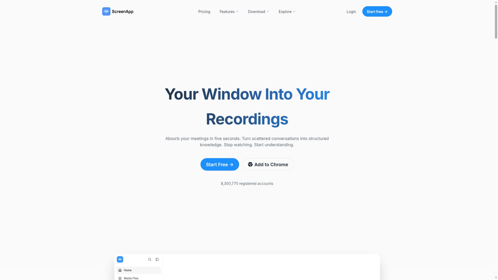 ScreenApp - AI Screen Analyzer Tool | aiwizard