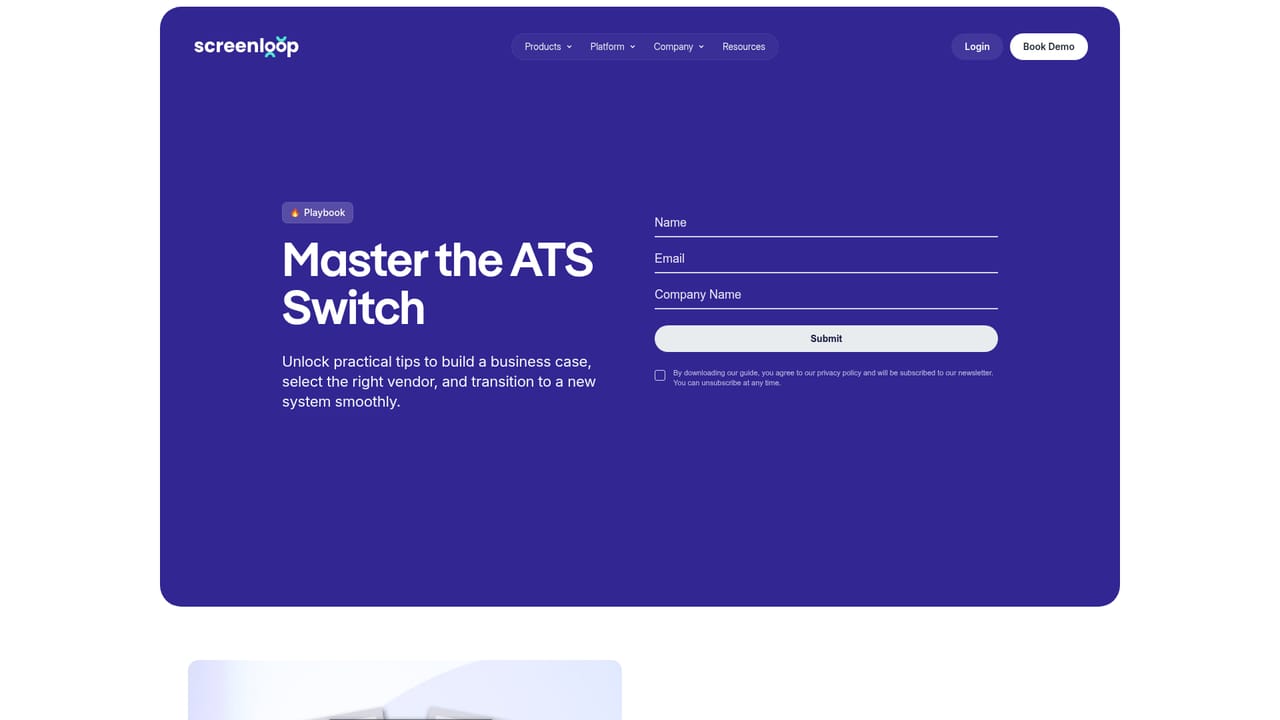 Screenloop — Plan the migration from your current ATS