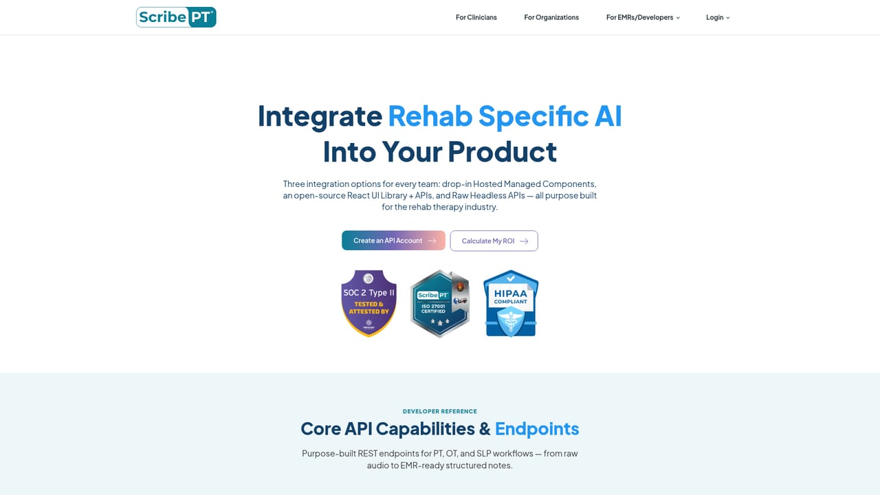 ScribePT — Review the integration route if you build software