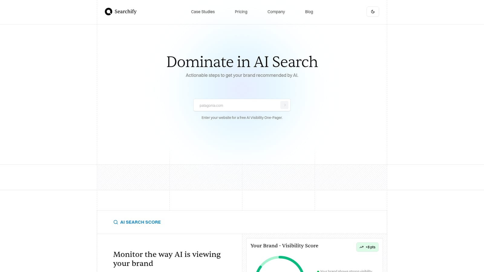 Searchify AI — Run the free AI Visibility One-Pager
