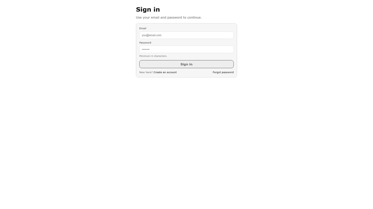 Second Glance — Sign back in next time
