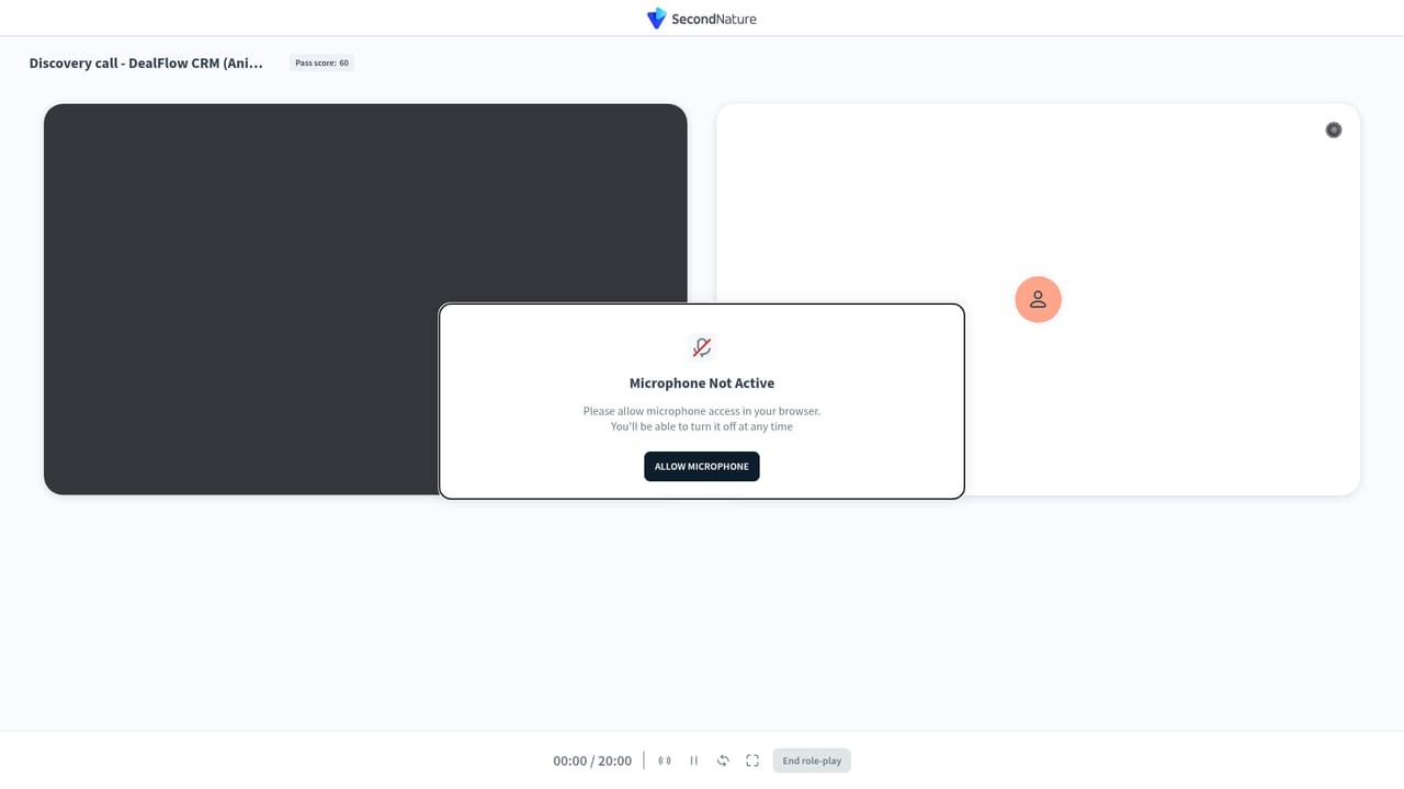 Second Nature AI — Try the public role play samples