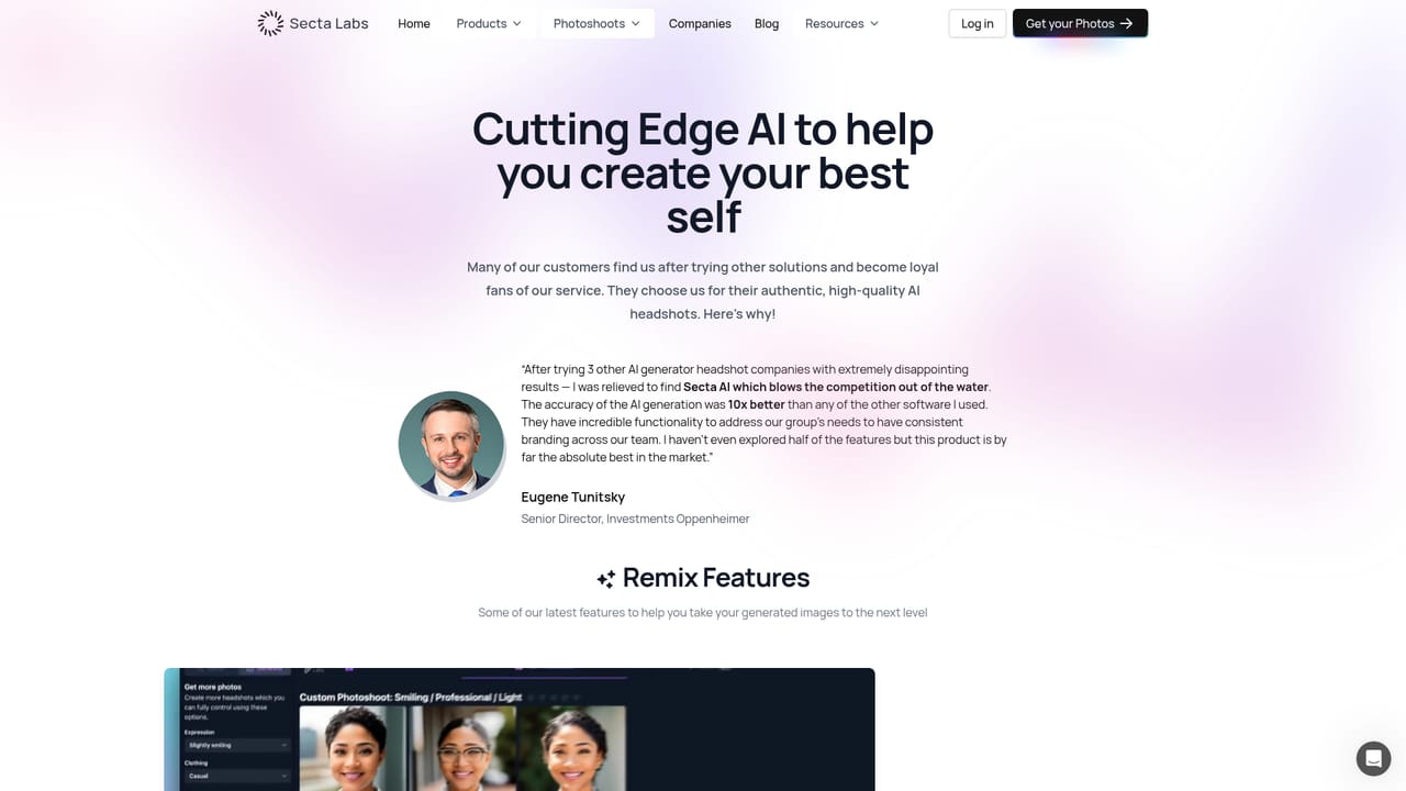 Secta AI — Refine with the editing tools