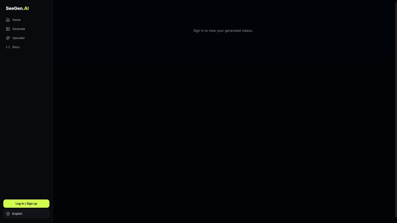 SeeGen AI — Generate and review in the gallery