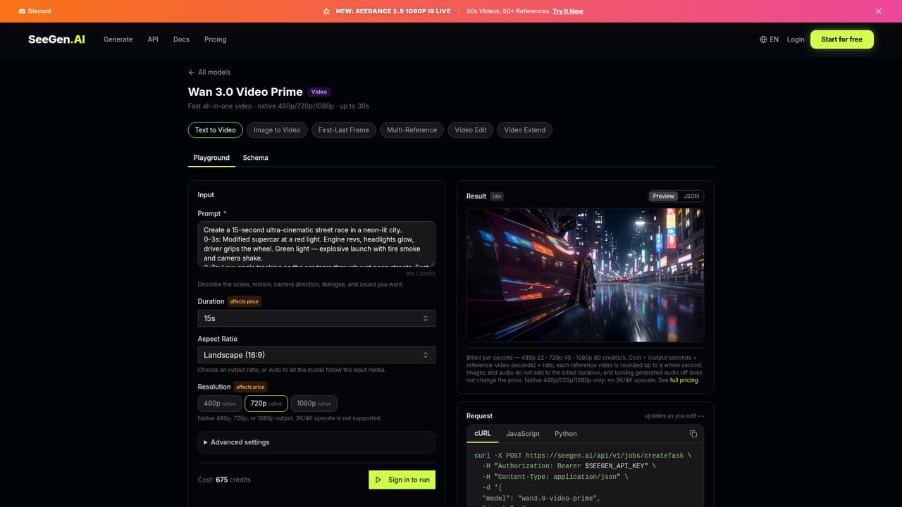 SeeGen AI — Upscale or move to the API
