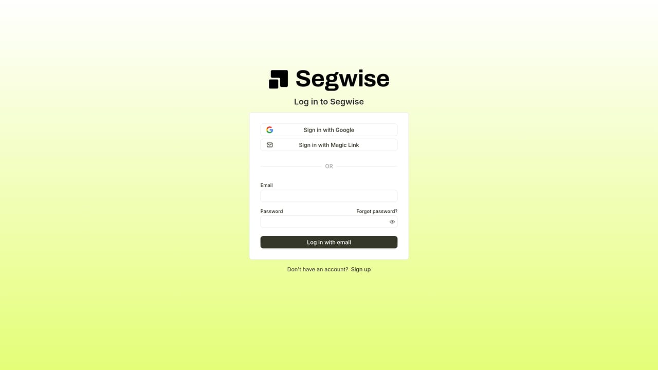 Segwise — Start the trial and connect your ad accounts