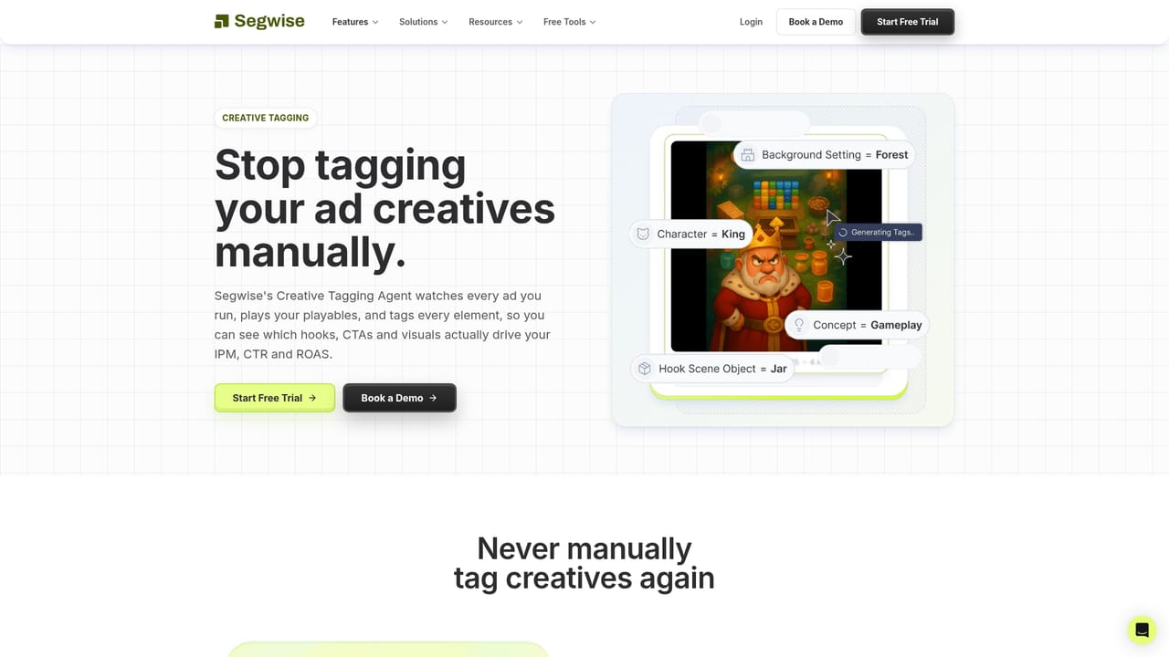 Segwise — Let the tagging agent process your library