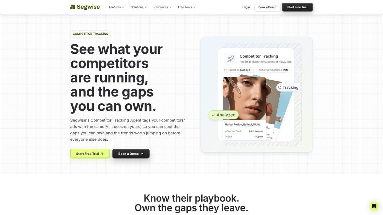 Segwise — Add competitors to the watchlist