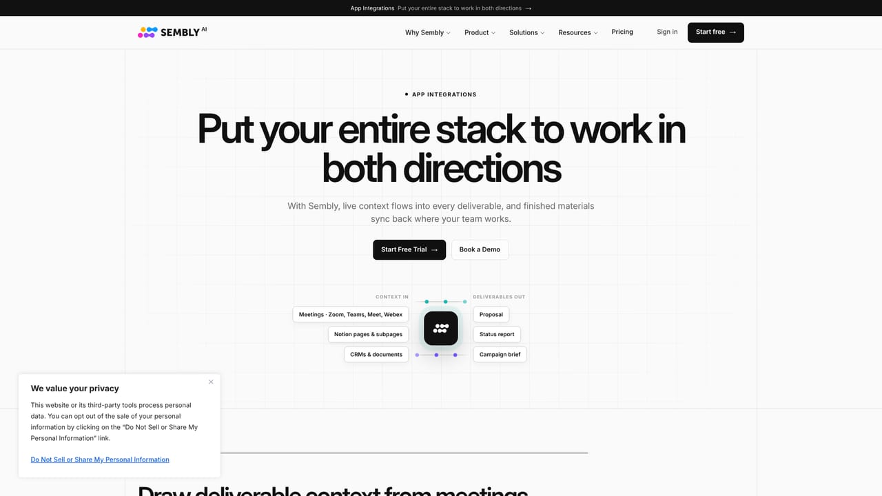 Sembly AI — Set up automations