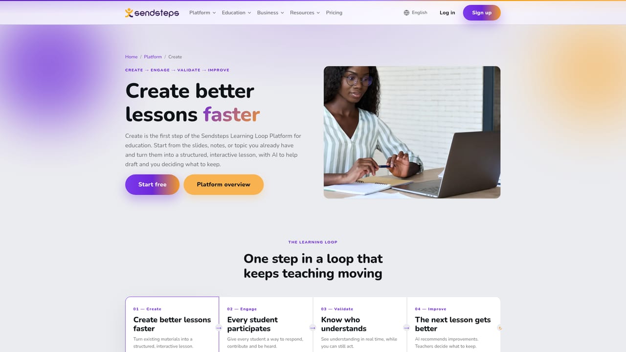 Sendsteps — Choose your starting point