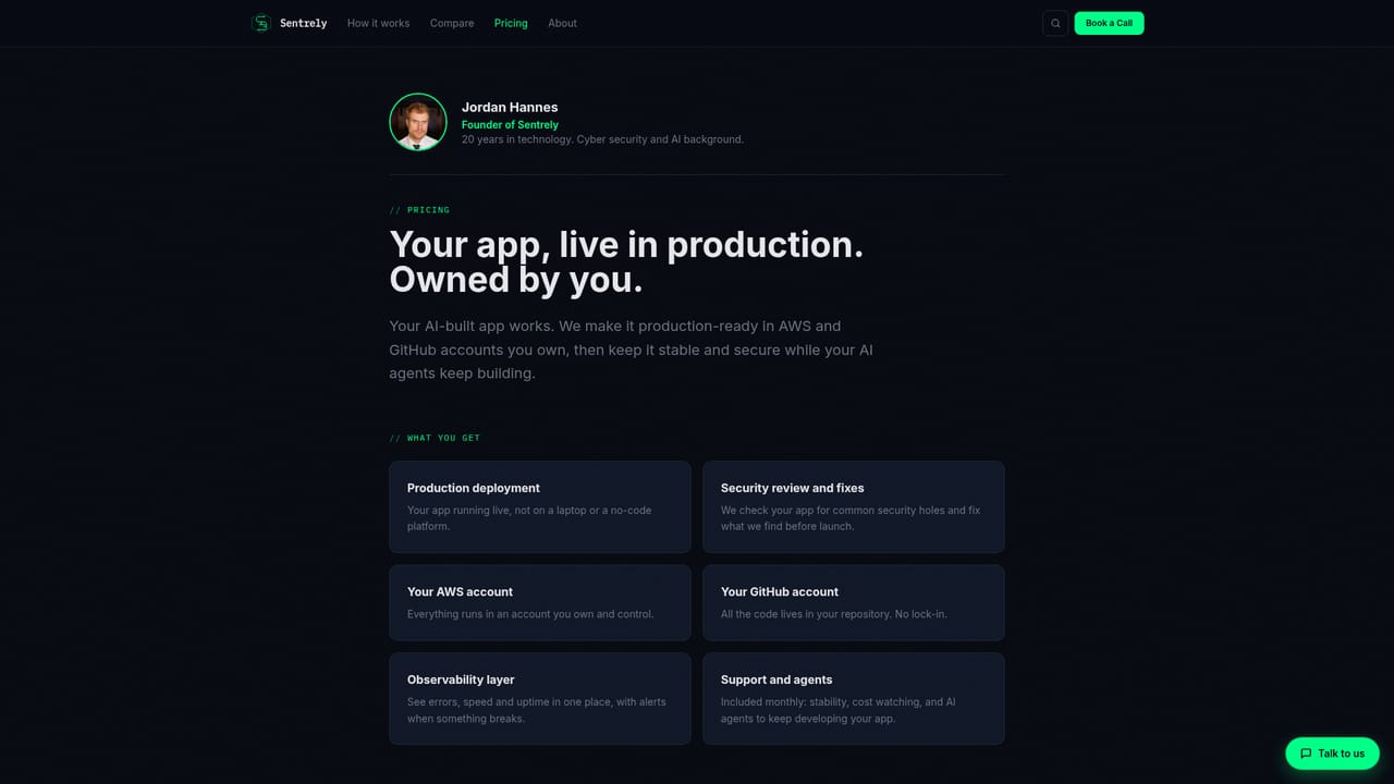 Sentrely — Choose a payment plan