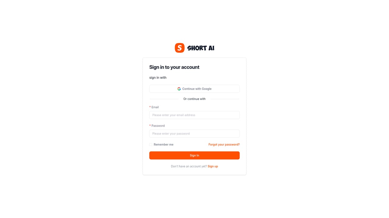 Short AI — Add captions