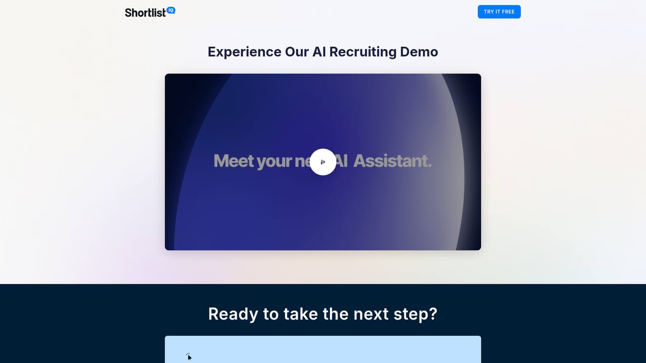 ShortlistIQ — Watch the demo walkthrough