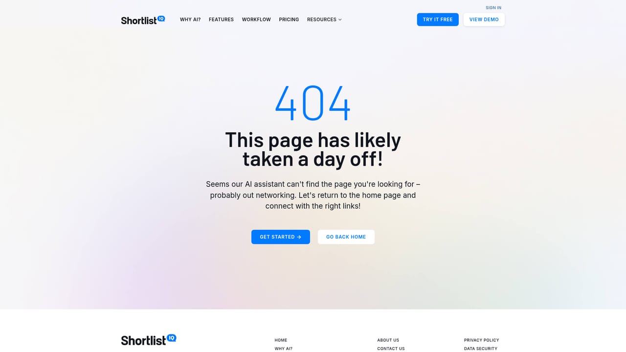 ShortlistIQ — Talk to sales for wider rollout