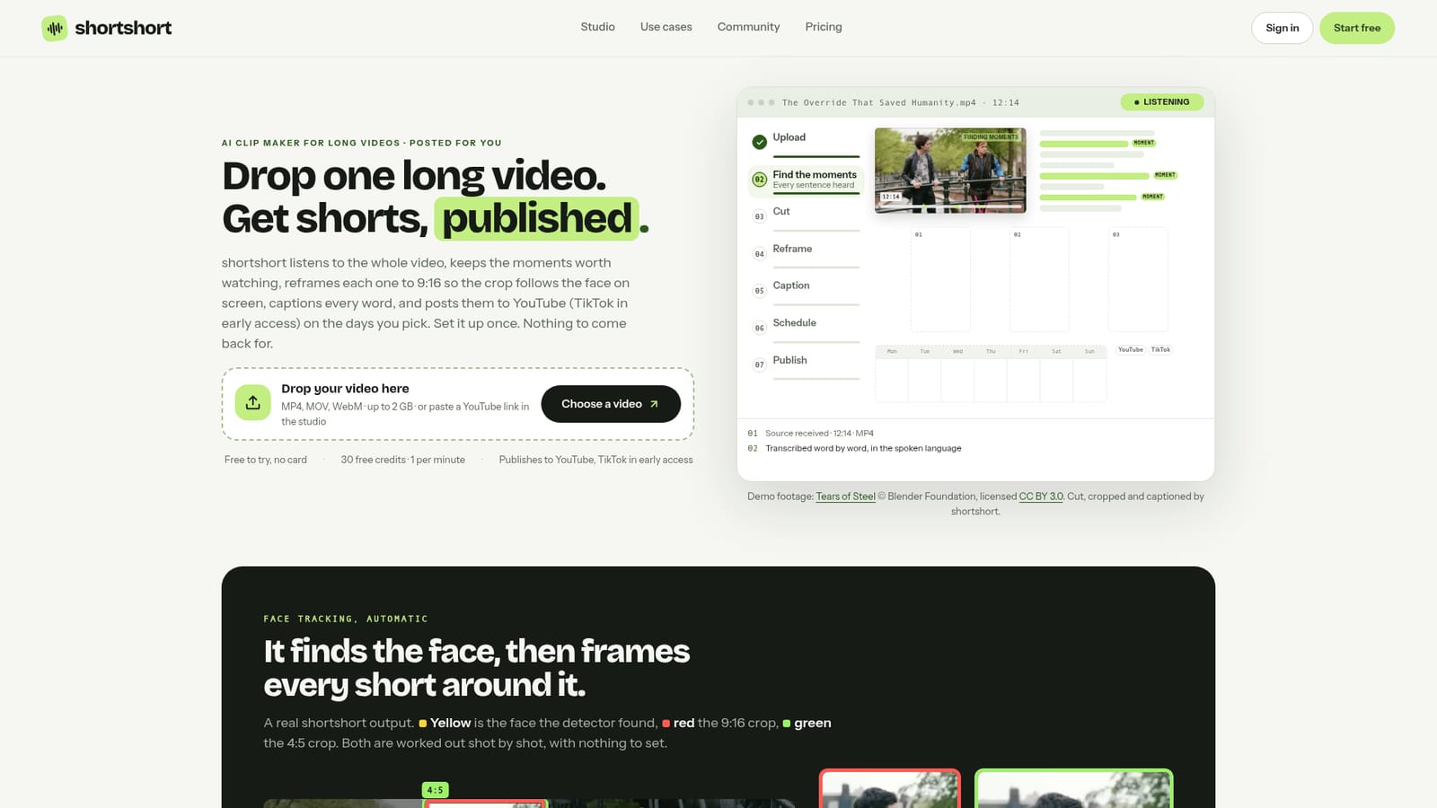 shortshort — Create a free account