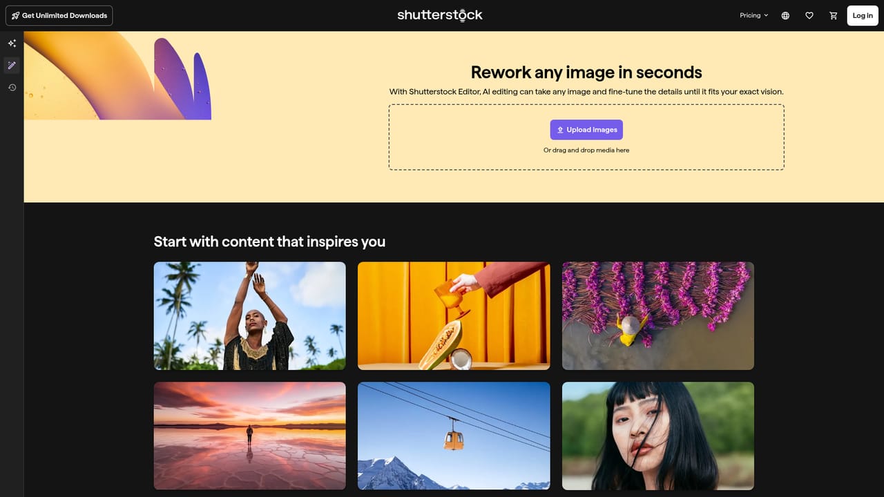 Shutterstock — Open the AI workspace