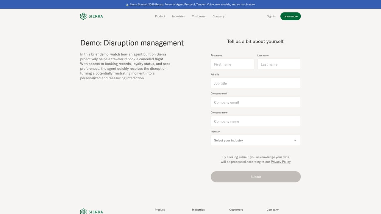 Sierra — See the platform in action