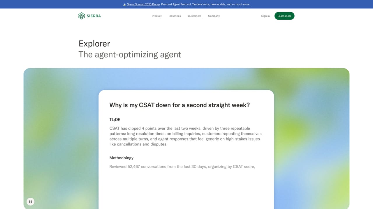 Sierra — Review behavior with Explorer