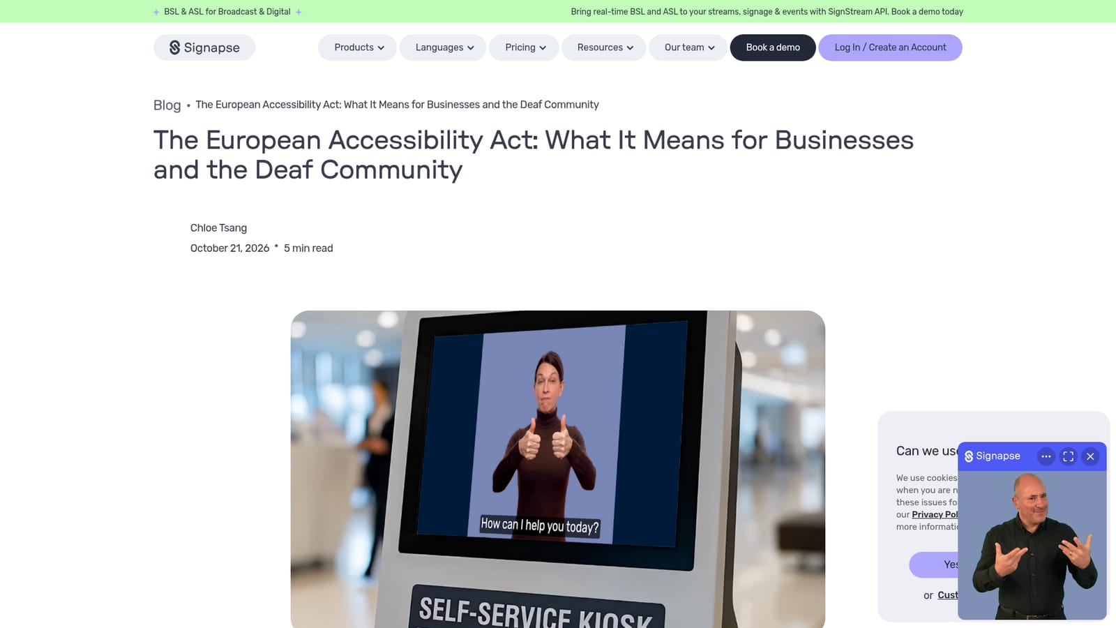 Signapse — Pick the product that matches your content