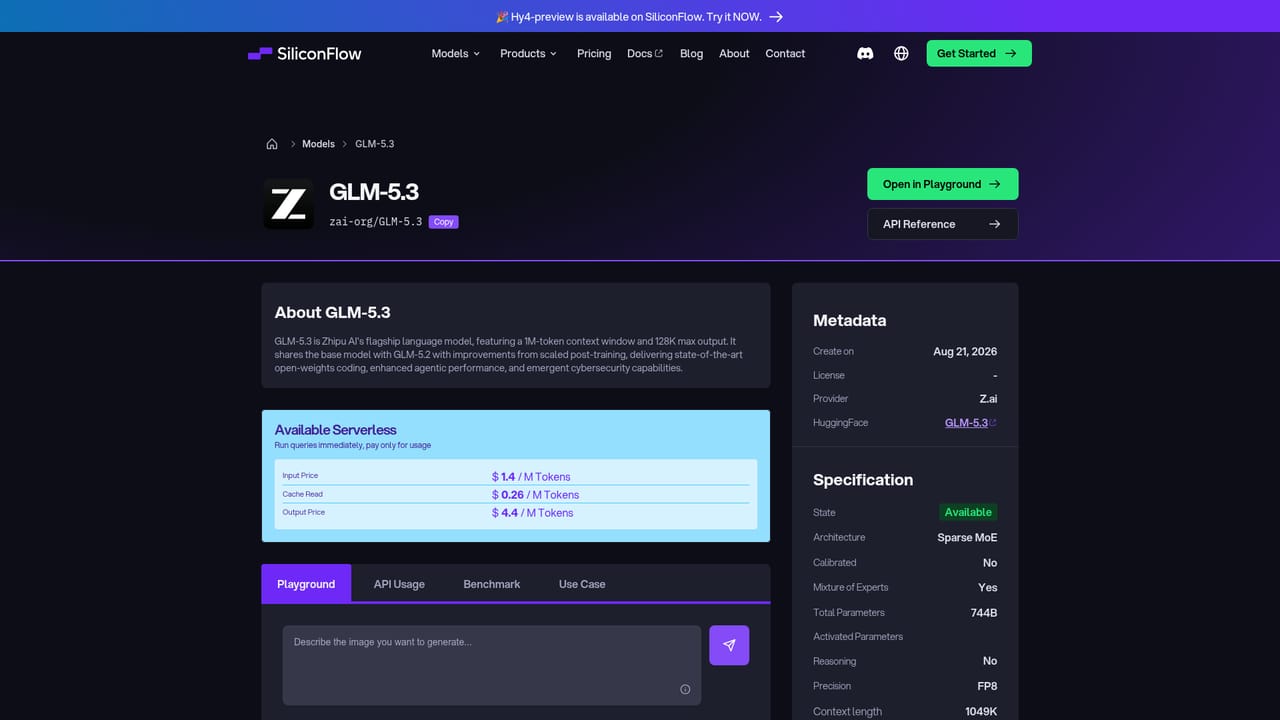 SiliconFlow — Browse the model catalog