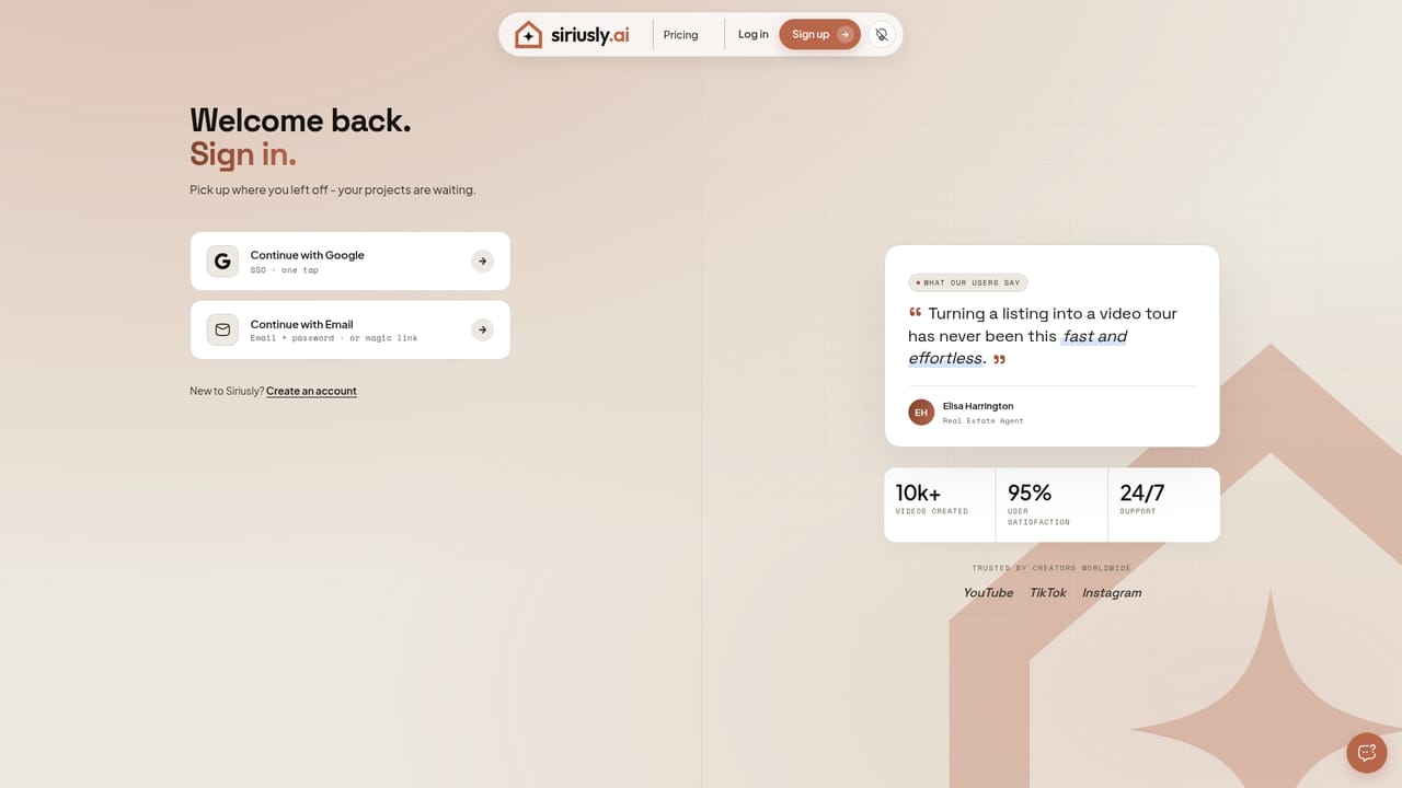 siriusly.ai — Paste the listing link