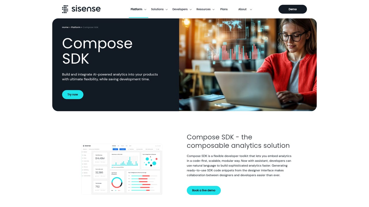 Sisense — Embed with the Compose SDK and APIs