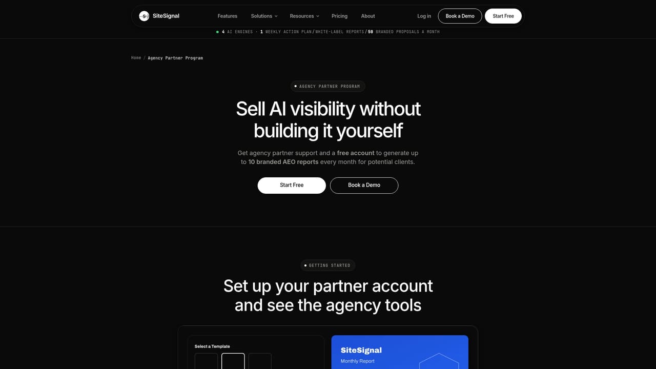SiteSignal — Brand and share client reports