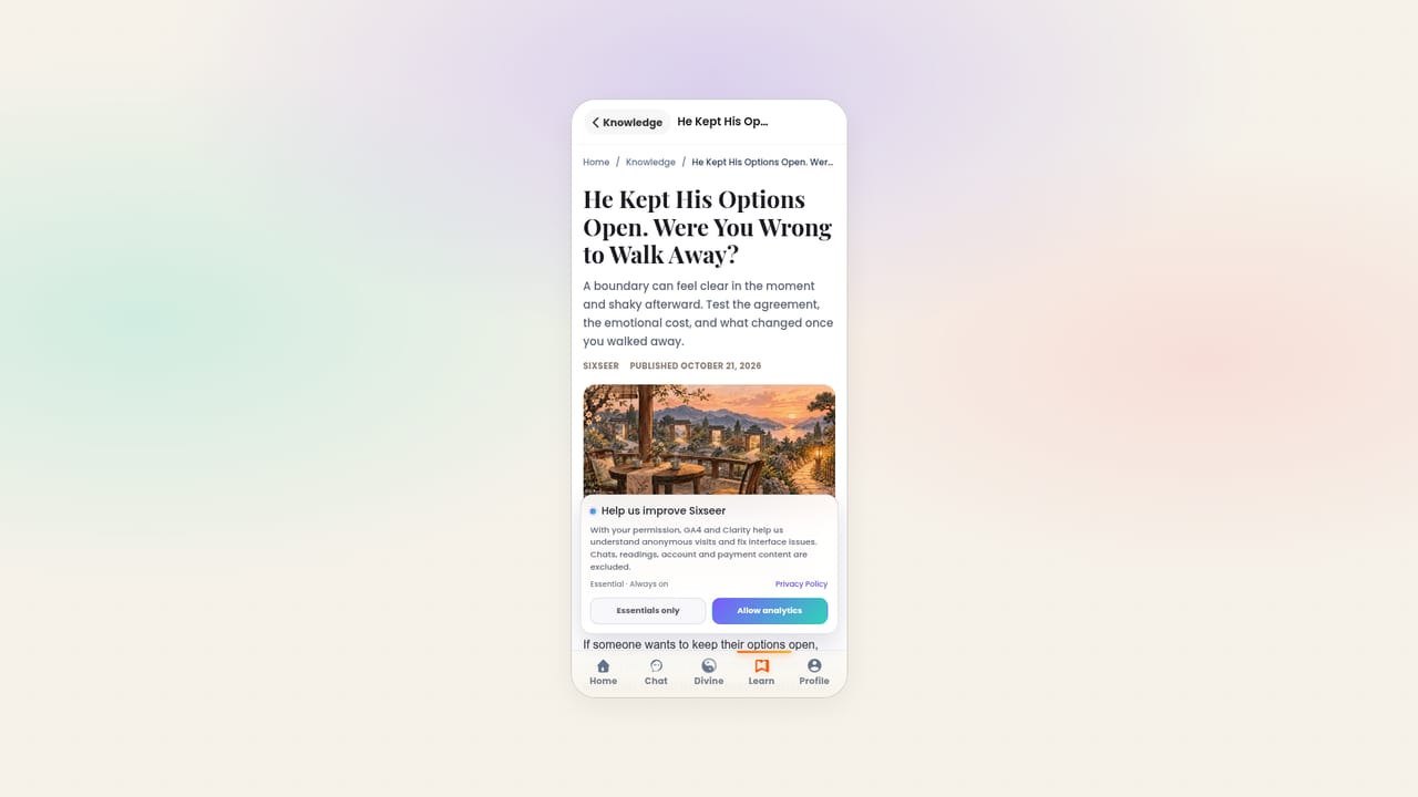 SixSeer — Study the method behind the reading