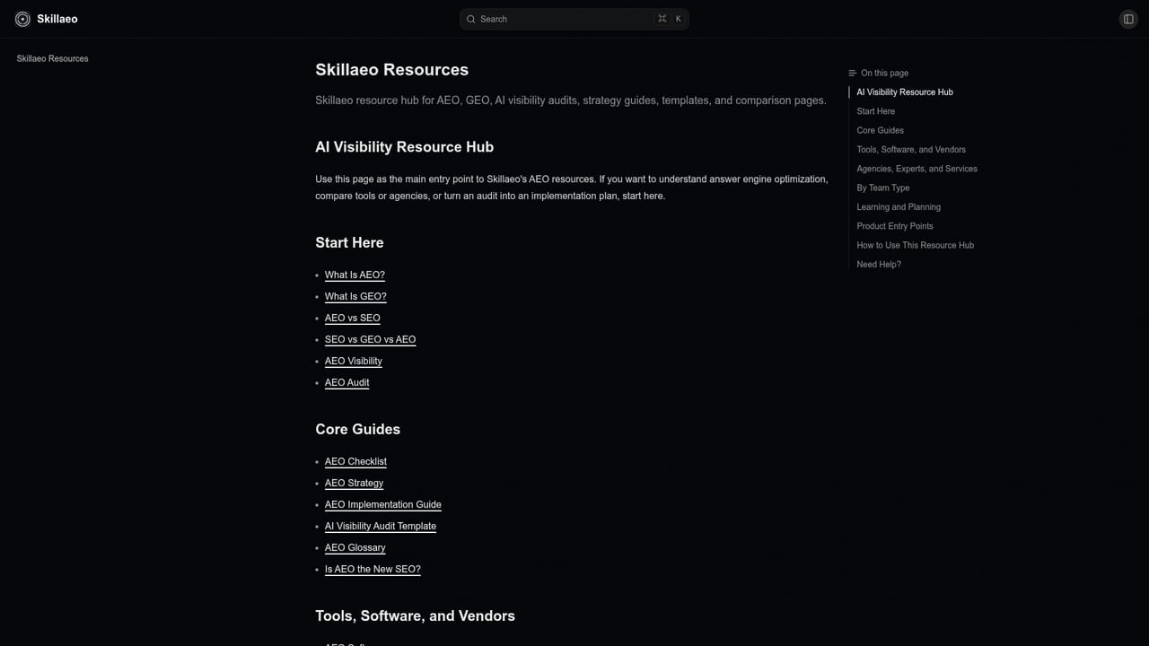 Skillaeo — Plan fixes with the AEO guides