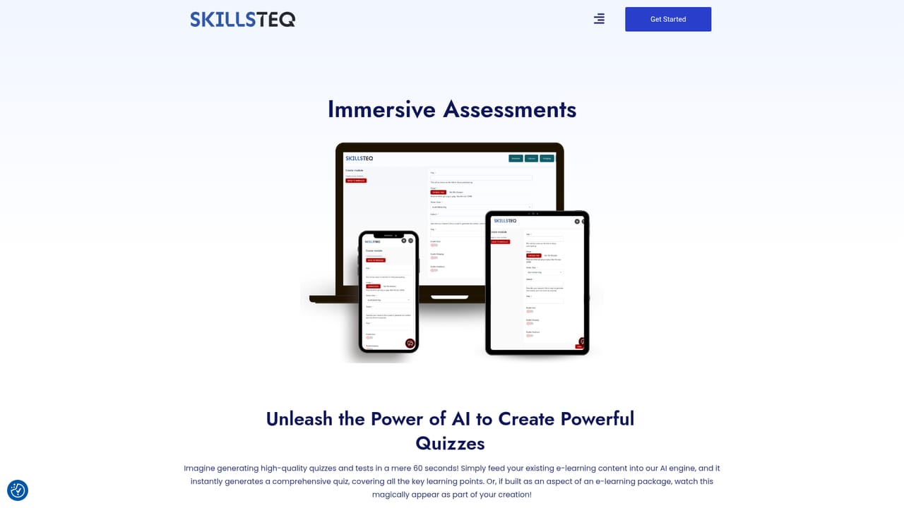 SkillsTeq — Build assessments from the same content