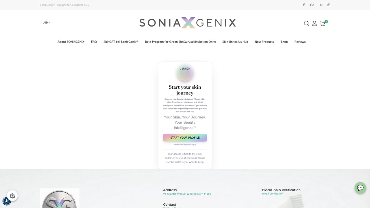 SkinGPT by SoniaGenix® — Read the SkinGPT overview and disclaimer