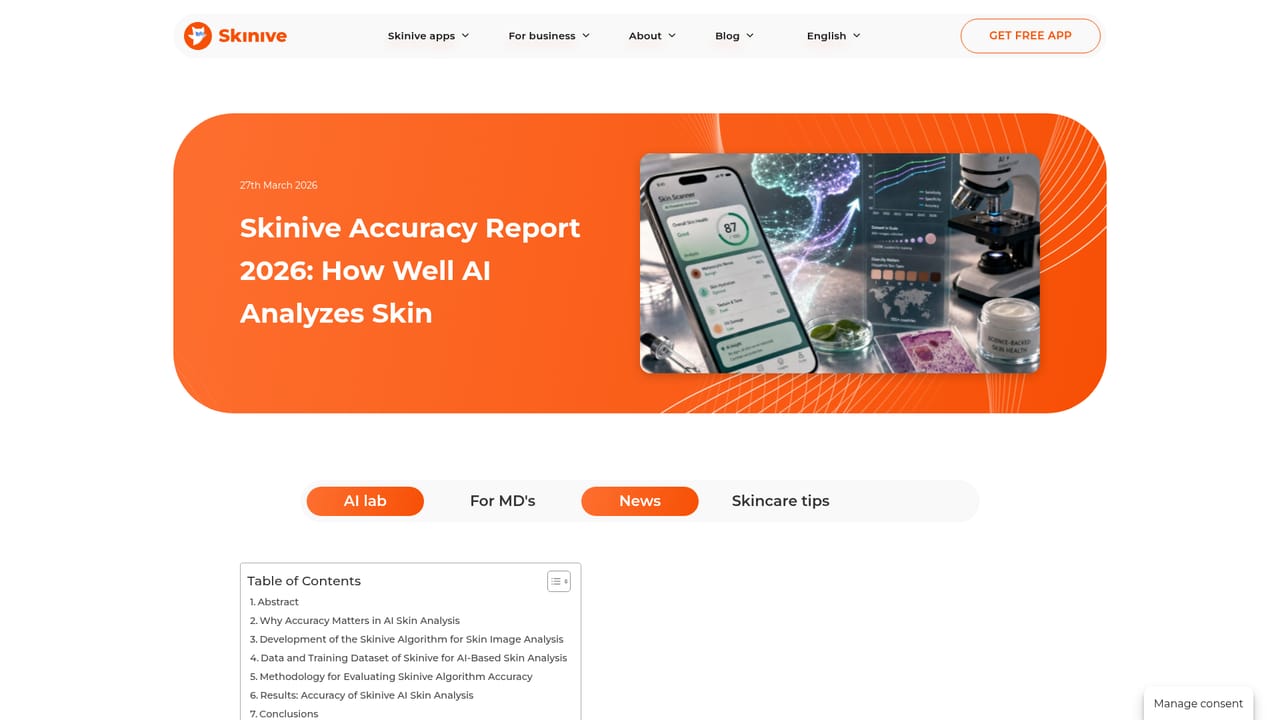 Skinive — Review the accuracy evidence
