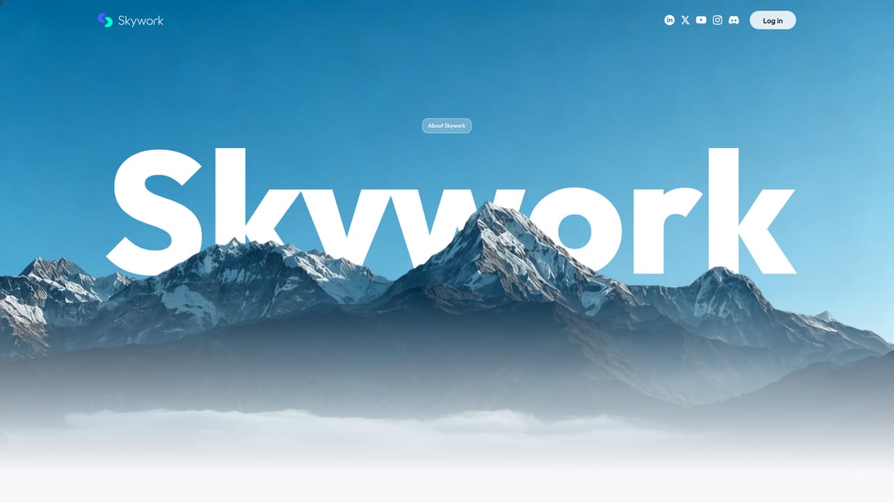 Skywork — Start a project from the homepage