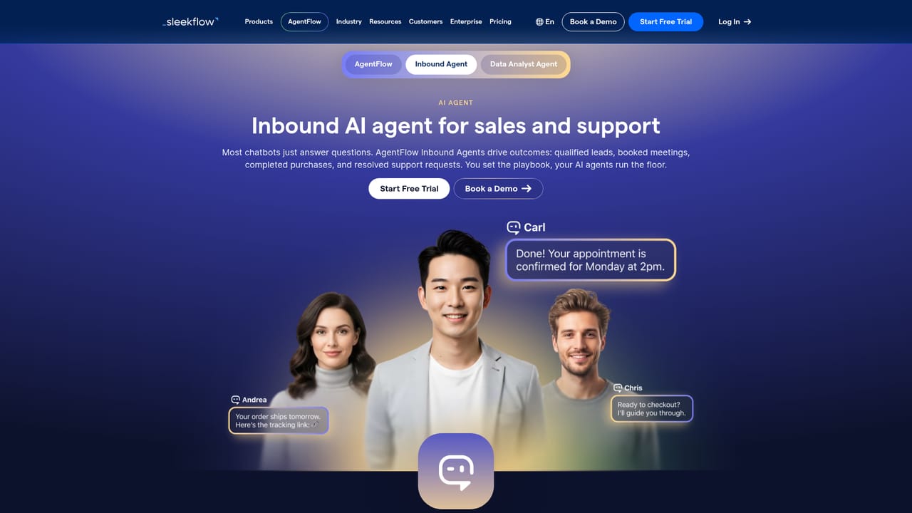 SleekFlow — Train an inbound AI agent on your data