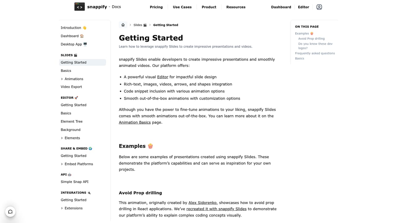 Snappify — Build a multi-slide presentation