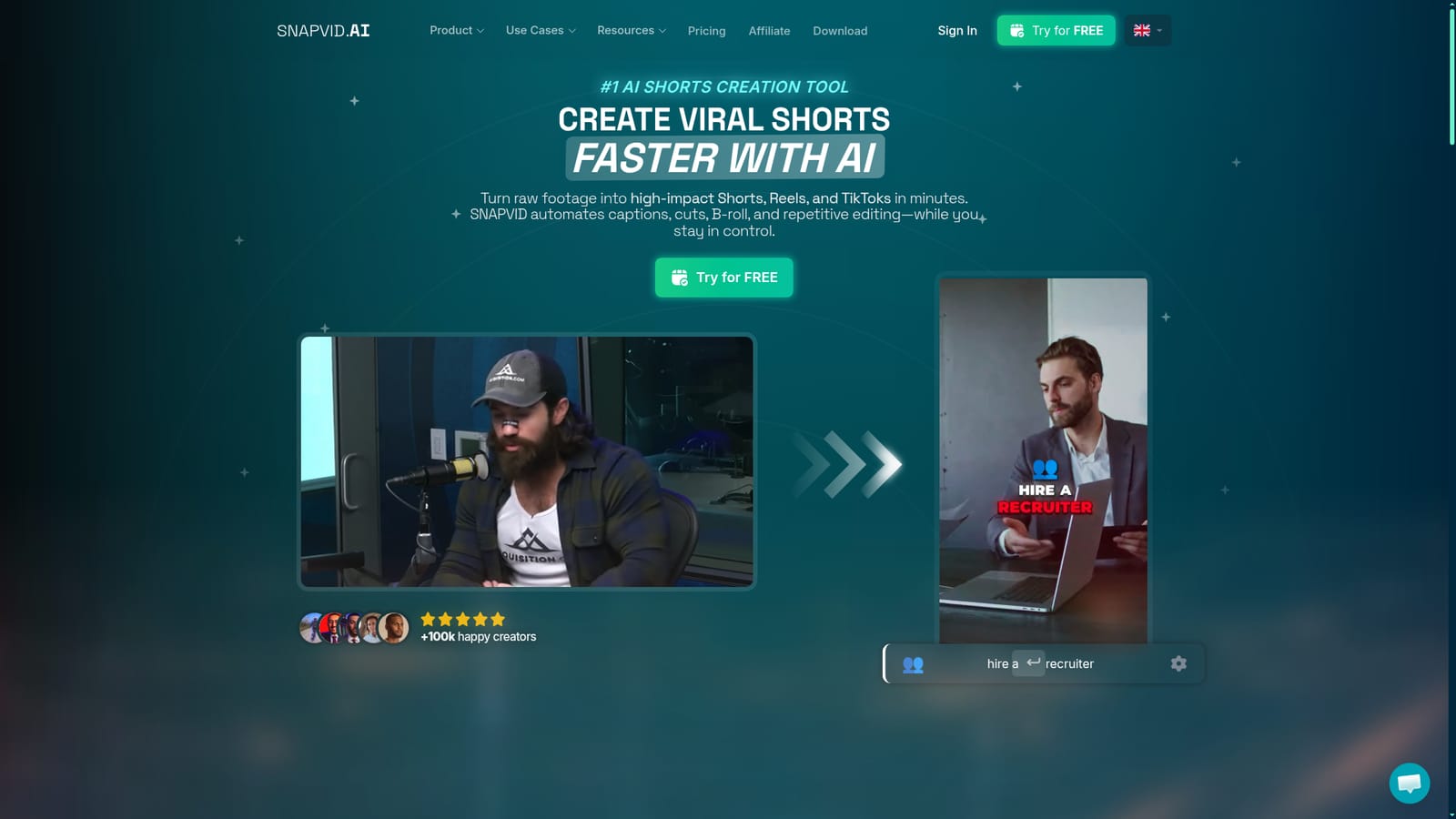 SNAPVID — Upload your source footage