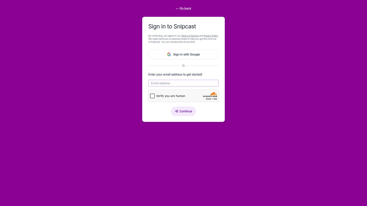 Snipcast — Set up automatic summaries