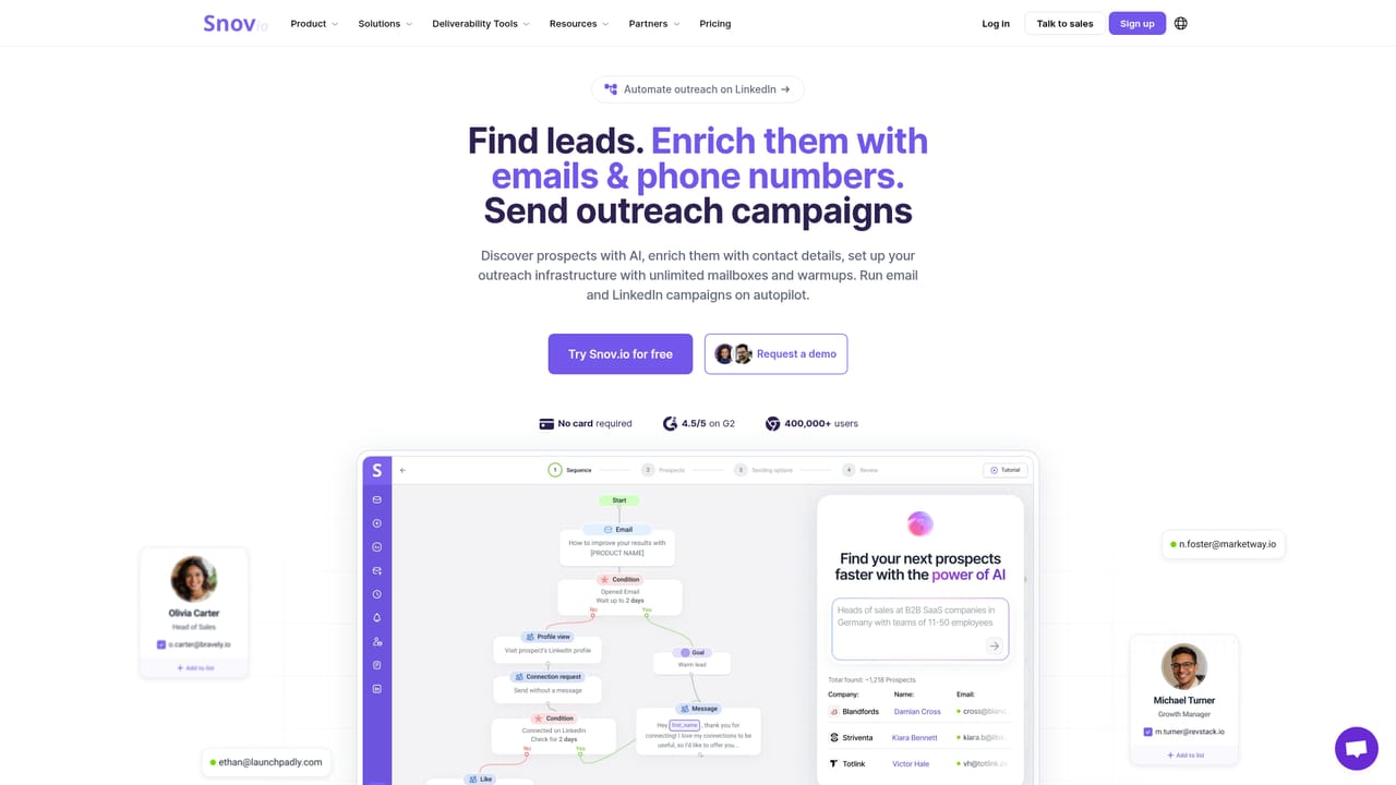 Snov Email Writer — Describe the email you need