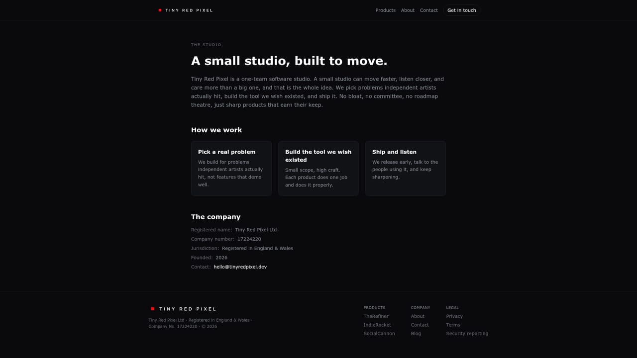 SocialCannon — Check the studio and product context