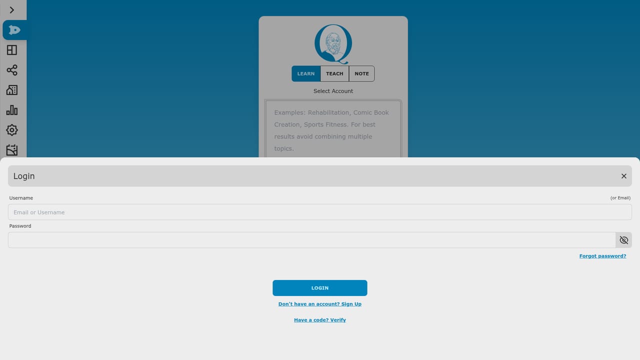 Socratiq — Create a free account